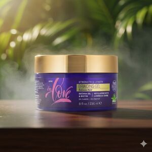 én Love Strength & Length Braiding Gel – With Batana Oil, Biotin & Caffeine 8oz